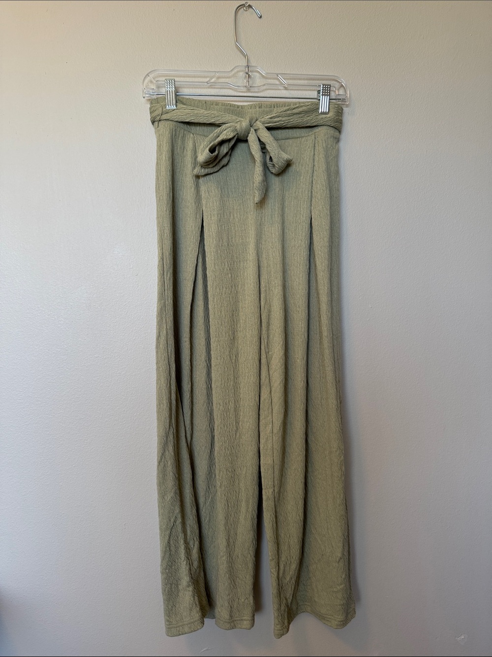NWT Z Supply Green Wide Leg Tie-Waist Pants